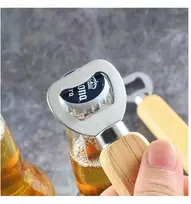 Masyvaus medžio butelių atidarytuvas graviravimui Premium Gift 4 vnt.