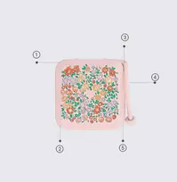 BIBS Liberty čiulptuko talpyklė sterilizacijai - Blossom pink
