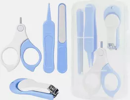 NAGAŲ PRIEŽIŪROS RINKINYS 4IN1 KŪDIKLIŲ VAIKŲ ABS PLIENINĖ HIGIENOS DĖKLĖ