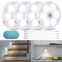 Aigostar magnetinė naktinė lempa su judesio jutikliu 6500K LED balta 4 vnt.
