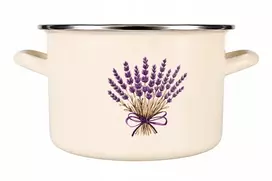Emaliuotas puodas Florina Lavender 5,8L 22 cm emalis Pleszew indukcinės dujos