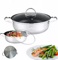 Tradicinis plieno puodas Zilner PREMIUM 28CM / 6,5 l MARMURO DANGA