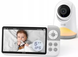 Baby Monitor GBH elektroninis auklės vaizdo įrašas 5 colių HD 720p PTZ kamera naktinio matymo VOX LIVE