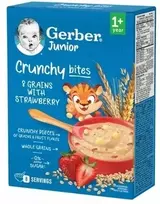 Gerber Junior Crunchy Bites 8 grūdų košė su braškėmis 200 g