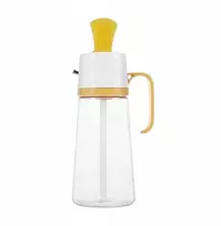 Padažų dozatorius su rankena 550 ml pakartotinai užpildomas nepralaidus daugkartinio naudojimo geltonas