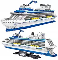 Sluban CRUISE BOARD BLOCKS - laivo modelis dovanų titaninis laivas 3D lėktuvas
