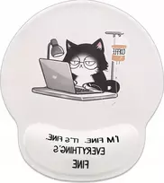 Mikka PELĖS KILMĖLIS 25X225CM ERGONOMINIS SILIKONINIS NESLYDUS BIURAS