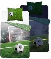 Detexpol Tamsoje šviečianti medvilninė patalynė 140x200 Fluo rutulinė žalia