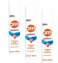 OFF! IŠJUNGTA! PROTECT uodus atbaidantis AEROZOLIS 15% DEET APSAUGA IKI 6H 3X100ML