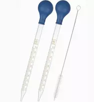 PIPETE 10ml 2VNT STIKLO LAŠINtuvas LABORATORIJOS MATAVIMO MATAVIMAI DIDELI