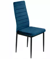 Eurostyle Mėlynas VELVET MINŠTA KĖDĖ SVETAINĖ VALGOMAS VITO