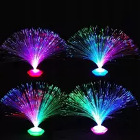 UFO FIBER OPTIC LAMP keičiasi LED spalvas