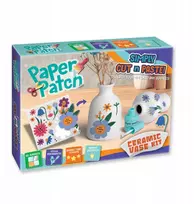 Kūrybinis vaikiškas dekupažo rinkinys Strigo DIY Paper Patch Keraminė vaza