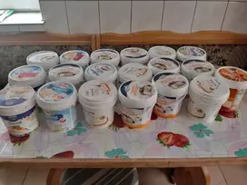 PLASTIKINIS KIBIŠAS KREMINIAM SŪRIUI 1 KG 20 VNT