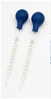 Stiklinė pipetė 10ml 2vnt. laboratorinis lašintuvas universalus PATOGU