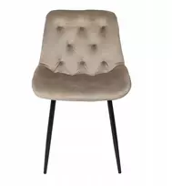 ASTRA KĖDĖ svetainei, valgomajam, svetainės tualetinis staliukas, BEIGE VELOUR, aksominis, patogus