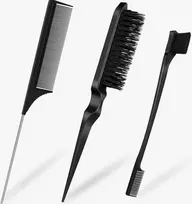 ŠEPEČIŲ RINKINYS IŠ 3 PLAUKŲ ŠEPEČIŲ ŠUKOS SHARP DOUBLE uodega