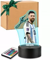Plexido Naktinė lempa su spaudiniu Argentinos futbolininko Leo Lionelio Messi autografu