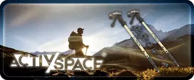 Activ/Space ŠIAURĖS Ėjimo lazdos REGULIUOJAMOS TELESKOPINIS ANTI-SHOCK PRO