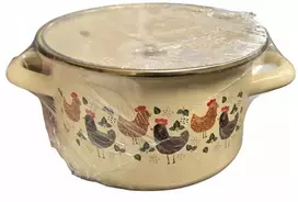 Emalia ENAMEL PLESZEW Emaliuotas puodas su dangčiu 18 cm 2,8 l indukcijai KURY