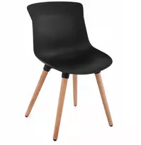 Avida Design Valgomojo kėdė, svetainė, virtuvės stalas, palėpė, moderni juoda mediena
