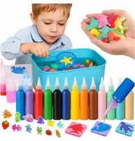 Regmag 3D VANDENS GELĖS FIGURINĖS 14 GELŲ 60 ml „Pasidaryk pats“ vandens žaislas VAIKAMS