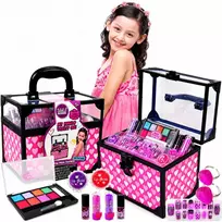 Malplay Makiažo ir nagų kosmetikos dėžutė mažosios princesės Home Spa