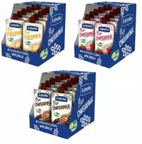 Lubella Oatmeal SET putėsiai bananiniai braškiniai 36 vnt