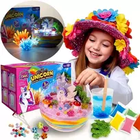 Norimpex TERRARIUM UNICORN LED LEMPAS VAIKŲ KAMBARIO RINKINYS SU KRISTOLAIS