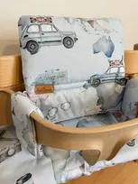 PROMOTION vandeniui atsparios pagalvėlės Stokke Tripp Trapp 2in1 mėlynos spalvos automobiliams