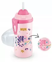 NUK FLEXI CUP KAMELEON vandens butelis su šiaudeliu 300ml