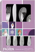 Disney Frozen Ice Queen 4 dalių stalo įrankių rinkinys vaikams, nerūdijantis plienas