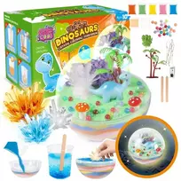 ŠVIETIMO MOKSLO RINKINYS LED KRISTOLŲ DINOZAURŲ VEISIMO DINO TERARIUM DIY DINO