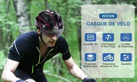REGULIUOJAMAS DVIRAČIO ŠALMAS 52-62cm VYRIŠKAS MOTERIS MTB DVIRAČIO PATOGUMAS SU STIKLAIS