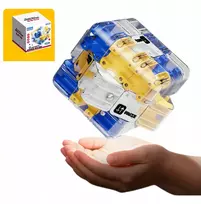 3D labirinto kubas vaikams su metaliniu kamuoliuku, 3D labirinto dėlionė