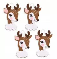 Kūrybingi veltinio dekoracijos pakabukai Bambi dpCraft elnio elnio veltinis