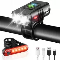 DVIRAČIO LEMPAS 1000 SLIUMŲ 1200 mAH PRIEKINĖ USB ATSpari vandeniui