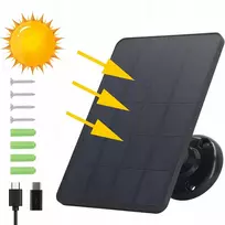 Saulės skydelis 5V 10W Micro USB + Type-C skirtas fotoaparatams ir maitinimo blokams