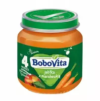 BoboVita Obuolių ir morkų desertas nuo 4 mėnesių 130g