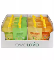 Owolovo tropinių putėsių mišinys bananas, ananasas, mangas, gvajavos 40x 200g