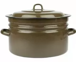 Topfann TRADICINIS EMALINIS PUODAS, DIDELIS 25L, XXL PUODAS, DANGINIS, INDUKCINIS, DUJINIS