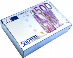 Lošimo kortos plastikiniai sidabriniai eurų pinigai