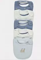 5 PAKUOTĖS GEORGE BIBS, COTTON BIBS
