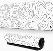 800X400X3MM Baltas PELĖS KILMĖLIS, DIDELIS NESLYDUS ŽAIDIMAI PO STALO