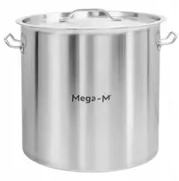 Mega M Nerūdijančio plieno indukcinis puodas su dangčiu 36L 36CM STANDARTAS