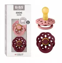 Bibs Seilinukai Boheme čiulptukas Hevea guminis lateksas 6-18 2 pak.