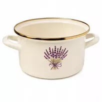 Emalia ENAMEL PLESZEW Emaliuotas puodas 16 cm 2 l indukciniams HEathers