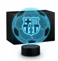 3D FC Barcelona LED naktinė lempa kaip dovana gerbėjui ar vaikui