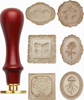 VAŠKO STAMPŲ RINKINYS 6 VNT KLASIKINIS VINTAGE STILIAUS LAIDĖS VOKAS