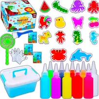 Kūrybingų vaikų edukacinis rinkinys „pasidaryk pats“ gelis „Magic Vanduo Figures Colors“.